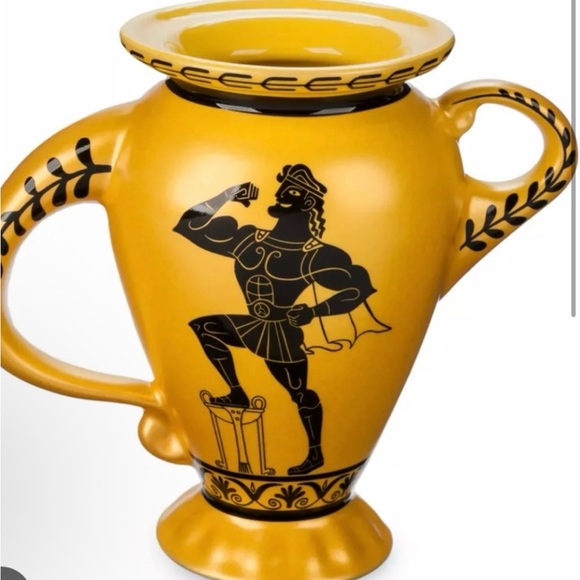 Disney Other - Yellow and Black Greek Style Vase